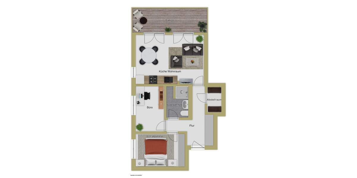 Etagenwohnung Vöhringen - 3 Zimmer, 80 m&sup2;, 380.000&euro; | Angebot:25800722
