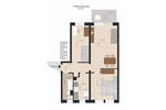 Etagenwohnung Dessau-Roßlau Innenstadt - 3 Zimmer, 59 m&sup2;, 405&euro; | Angebot:26833407