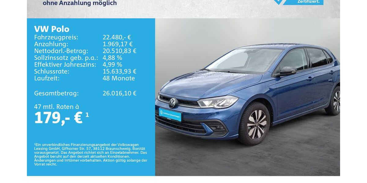 VW Polo 25.500 km 22.480 &euro; Kreuzwertheim 97892