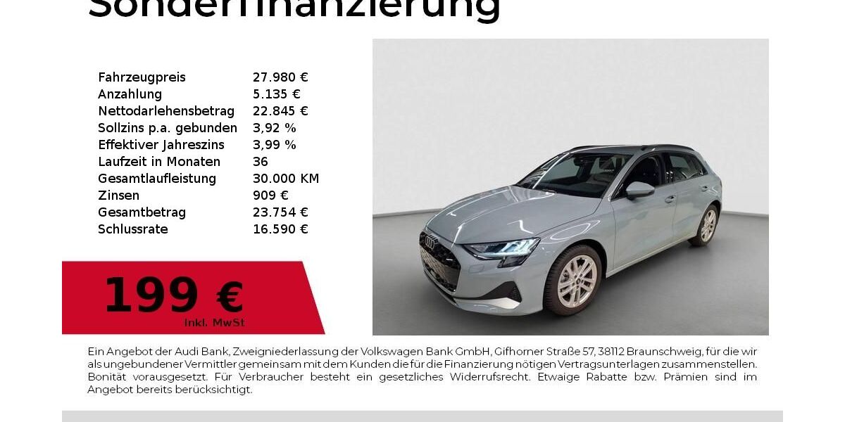 Audi A3 8.061 km 27.980 &euro; Dessau-Roßlau 06844