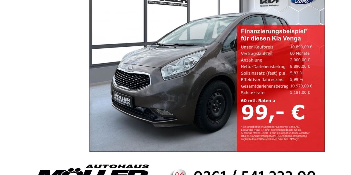 Kia Venga 55.000 km 10.890 &euro; Erfurt 99087