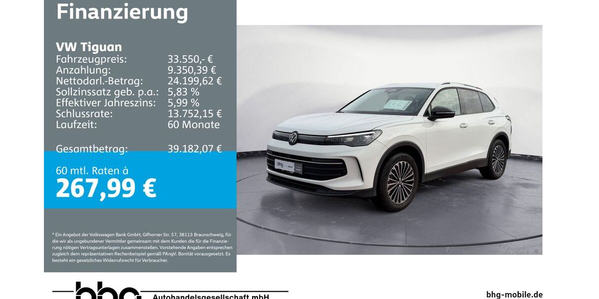 VW Tiguan 10.076 km 33.550 &euro; Mössingen 72116