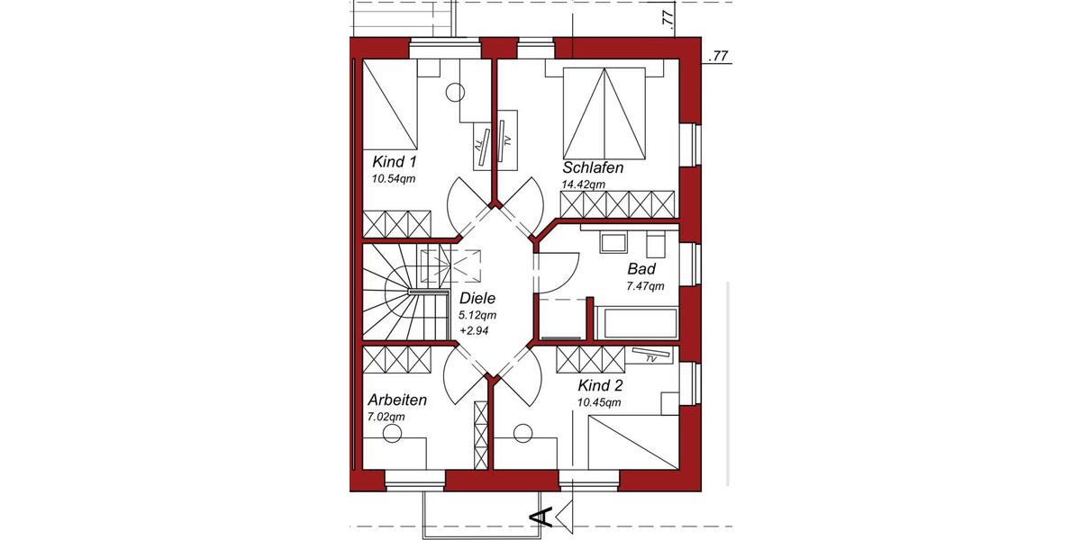 Doppelhaushälfte Fürstenau - 5 Zimmer, 122 m&sup2;, 1.250&euro; | Angebot:25637652