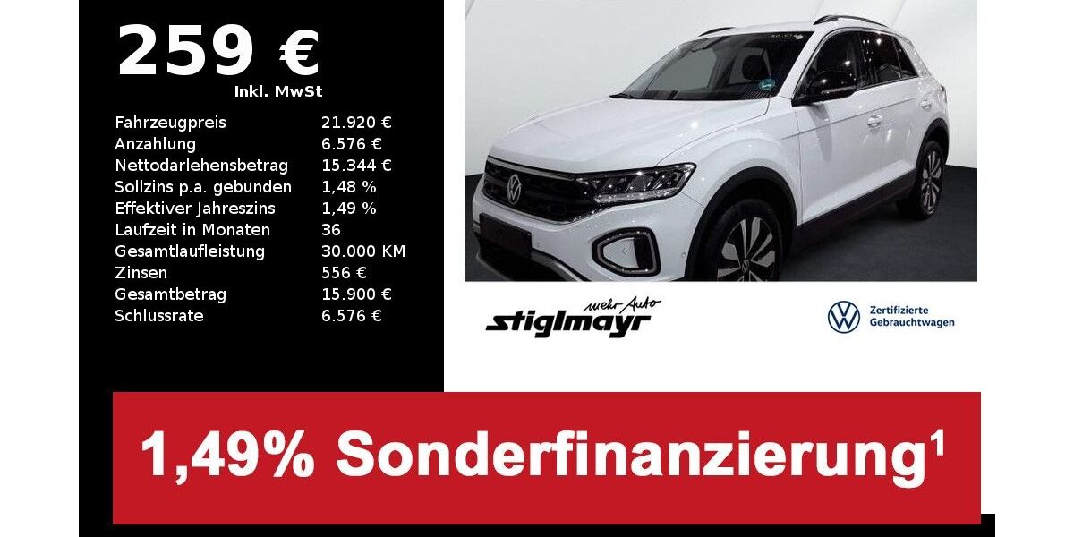 VW T-Roc 20.066 km 21.920 &euro; Pfaffenhofen/Ilm 85276