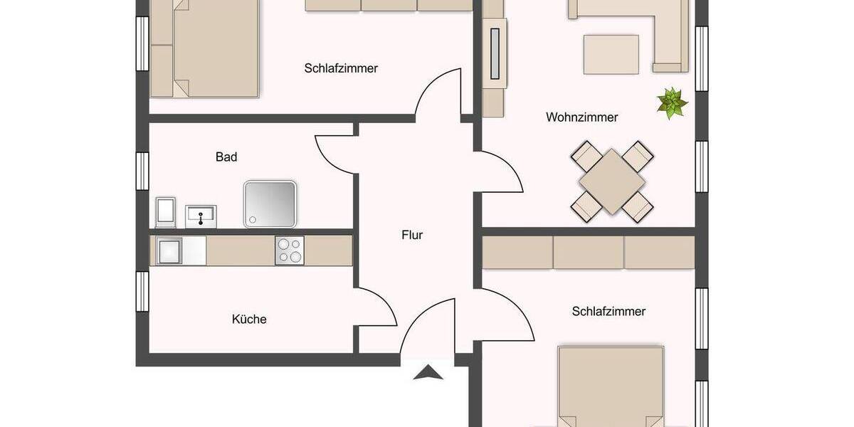 Zimmer Chemnitz Lutherviertel - 3 Zimmer, 75 m&sup2;, 525&euro; | Angebot:26345396