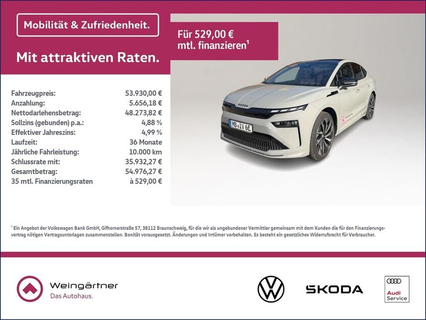 Skoda Enyaq 5.900 km 51.830 € Miesbach 83714