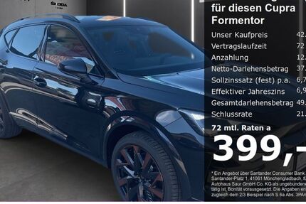 Cupra Formentor 10.600 km 42.390 &euro; Ulm 89077