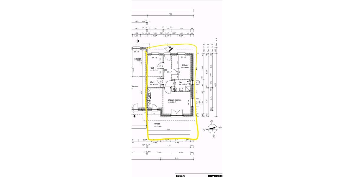 Terrassenwohnung Husum - 3 Zimmer, 69 m&sup2;, 279.000&euro; | Angebot:26882658