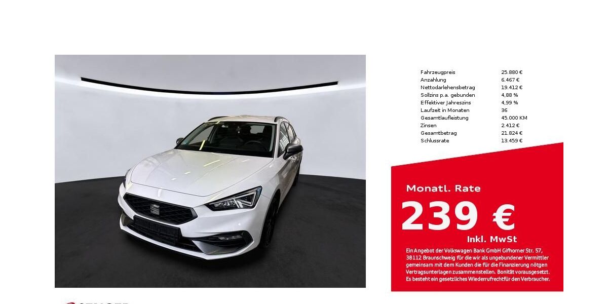 Seat Leon 52.751 km 25.880 &euro; Bielefeld 33609