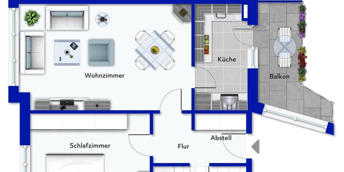 Etagenwohnung Halberstadt - 2 Zimmer, 61 m&sup2;, 79.000&euro; | Angebot:26893201