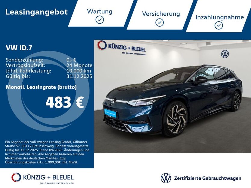 VW ID.7 15.956 km 48.490 € Aschaffenburg 63741