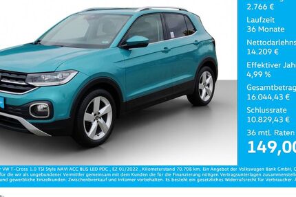 VW T-Cross 70.708 km 16.975 € Bernsdorf 09337
