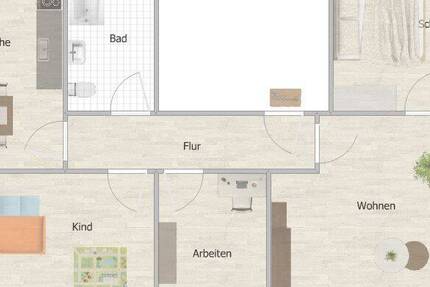 Wohnung Crimmitschau - 4 Zimmer, 82 m&sup2;, 368&euro; | Angebot:26797879