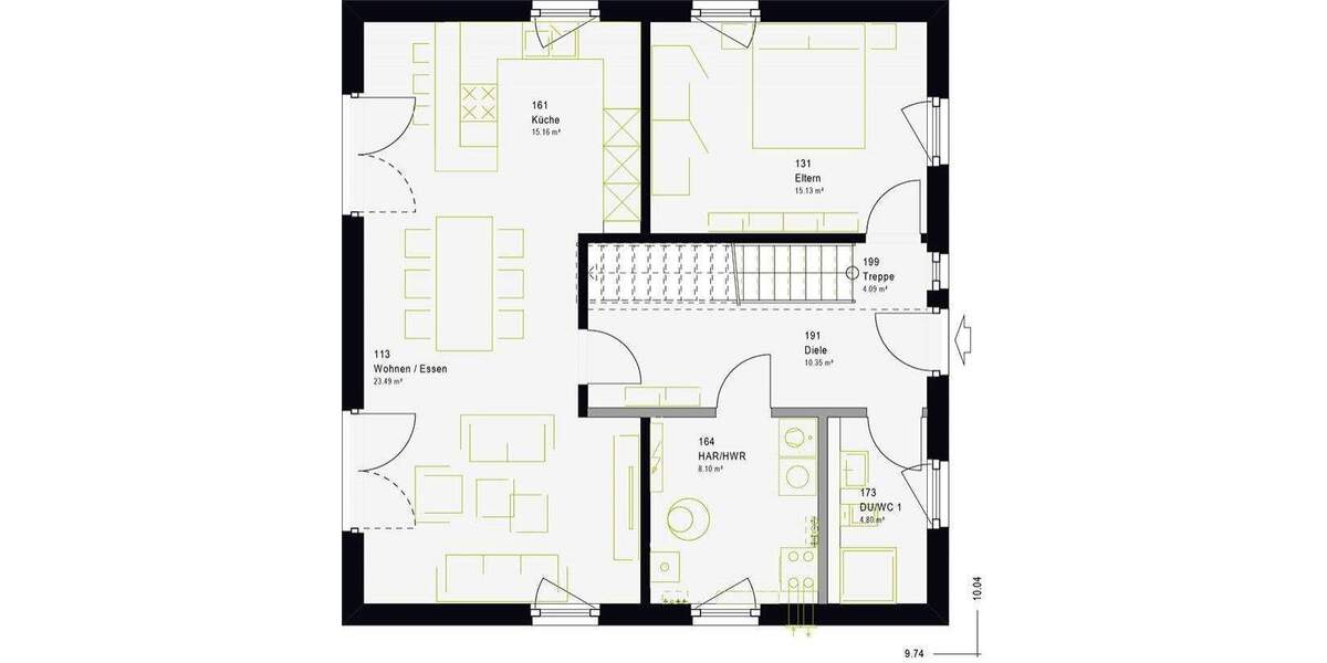 Einfamilienhaus Rostock Biestow - 5 Zimmer, 160 m&sup2;, 545.000&euro; | Angebot:25666407