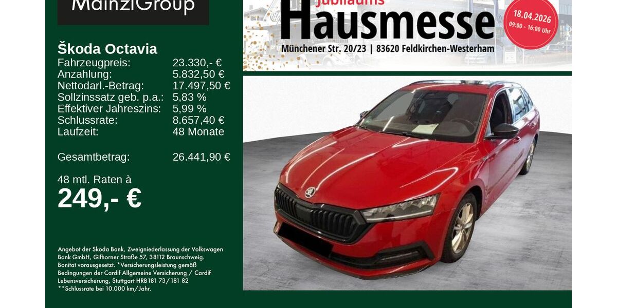 Skoda Octavia 108.257 km 23.330 &euro; Feldkirchen/Westerham 83620