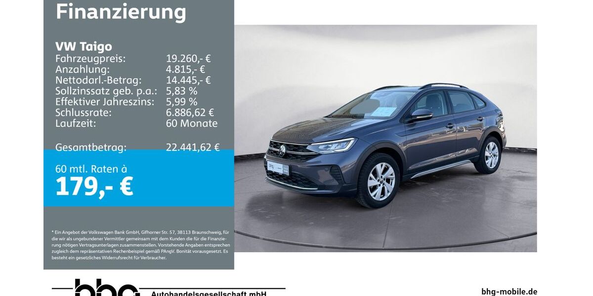 VW Taigo 5.658 km 19.260 &euro; Mössingen 72116