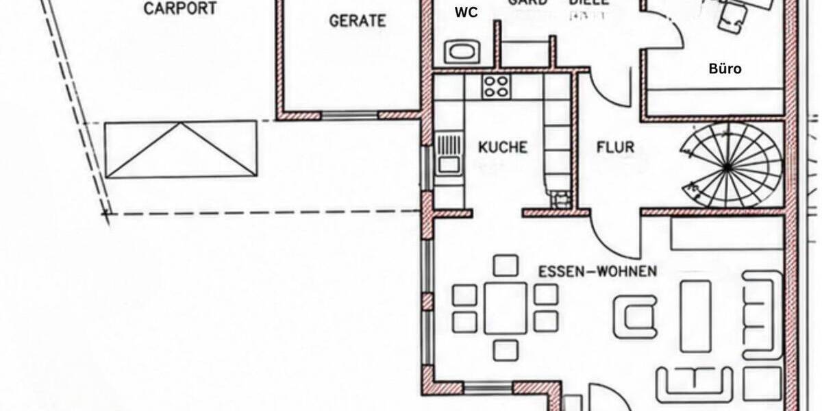 Doppelhaushälfte Jestetten-Altenburg Altenburg - 6 Zimmer, 150 m&sup2;, 1.900&euro; | Angebot:26835220