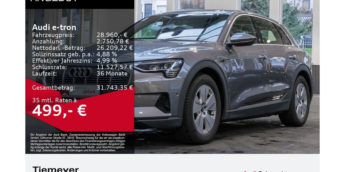 Audi e-tron 39.549 km 28.960 &euro; Plettenberg 58840