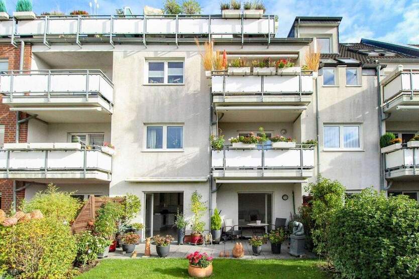Einzigartige Gartenwohnung in Volmerswerth - nur wenige Schritte zum Rhein 2 zimmer