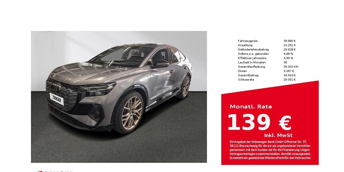 Audi Q4 e-tron 35.467 km 39.880 &euro; Münster 48153