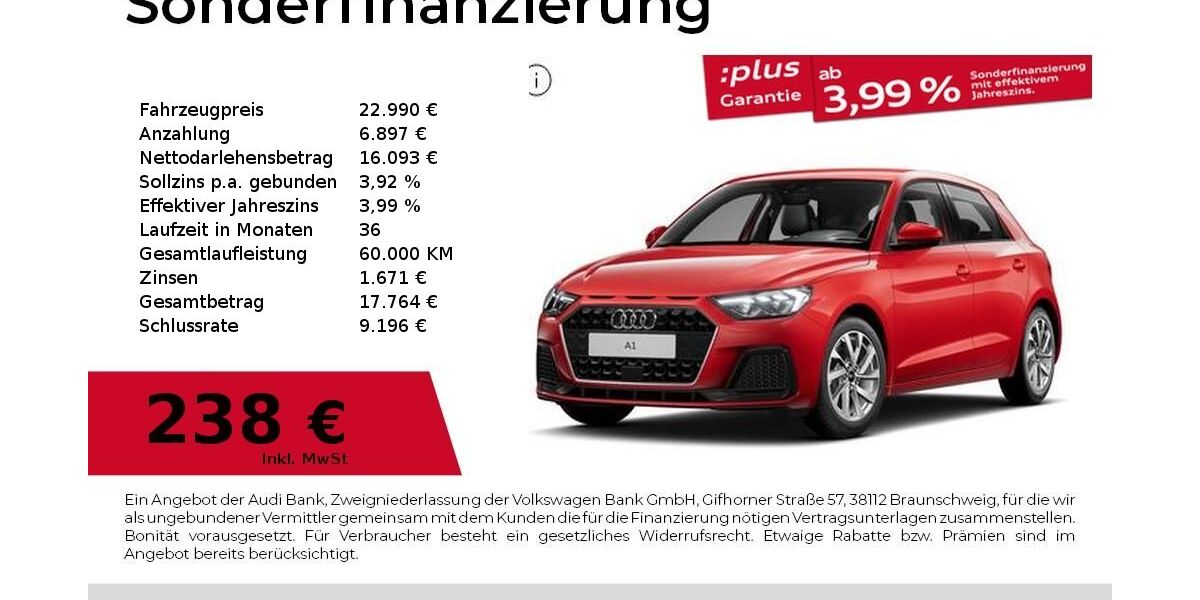 Audi A1 24.929 km 22.990 &euro; Bernburg 06406