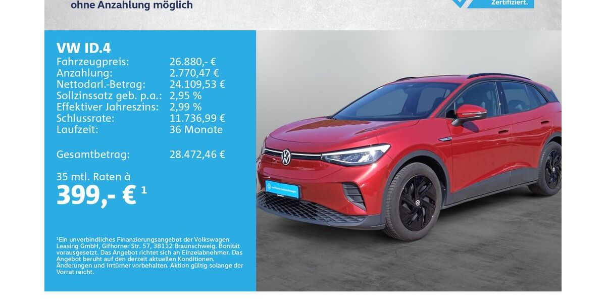 VW ID.4 88.900 km 26.880 &euro; Kreuzwertheim 97892