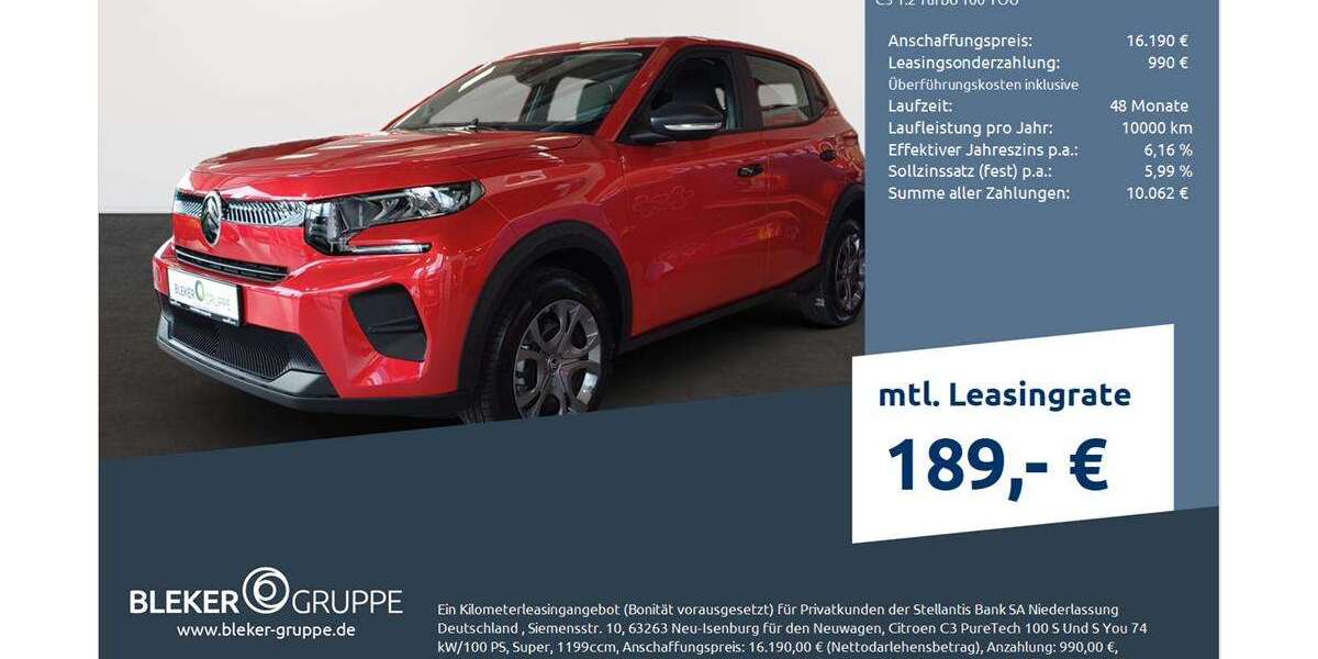 Citroen C3 2.021 km 15.490 € Ahaus 48683