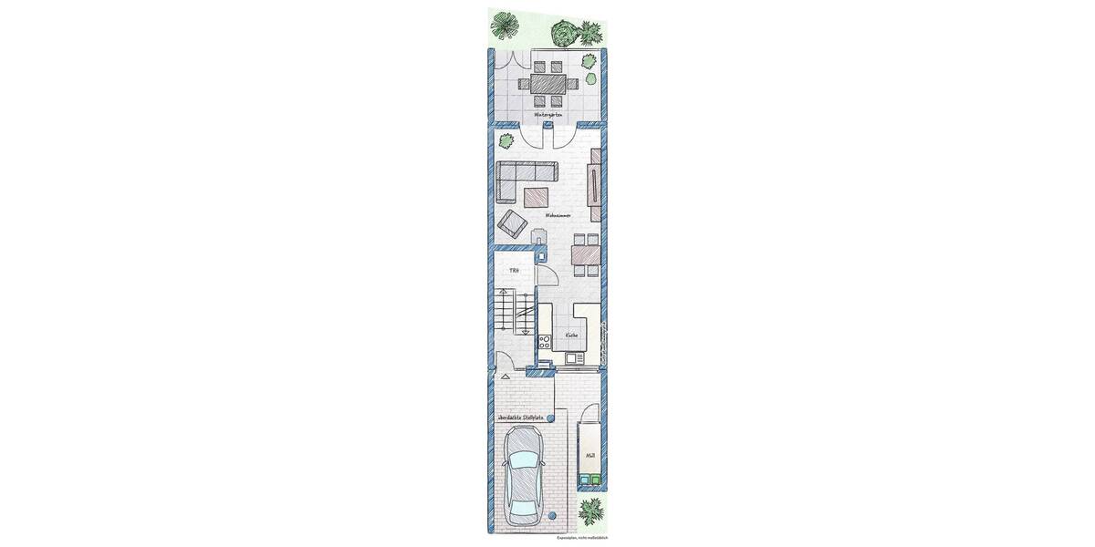 Reihenmittelhaus Dogern - 5 Zimmer, 121 m&sup2;, 365.000&euro; | Angebot:25705719