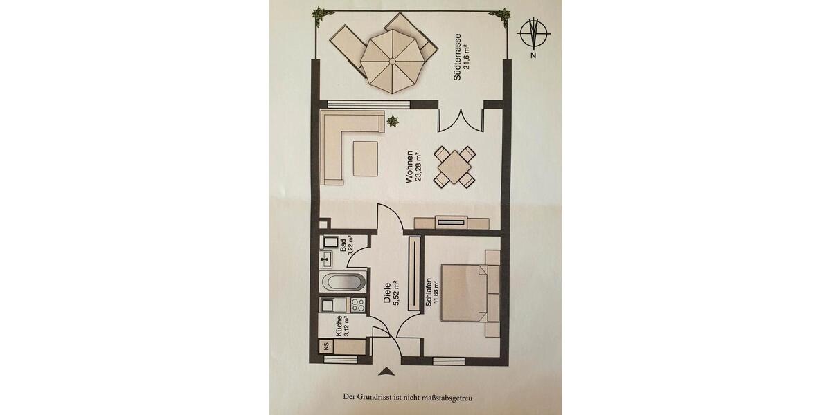 Terrassenwohnung Kissing - 2 Zimmer, 50 m&sup2;, 449.000&euro; | Angebot:26310576