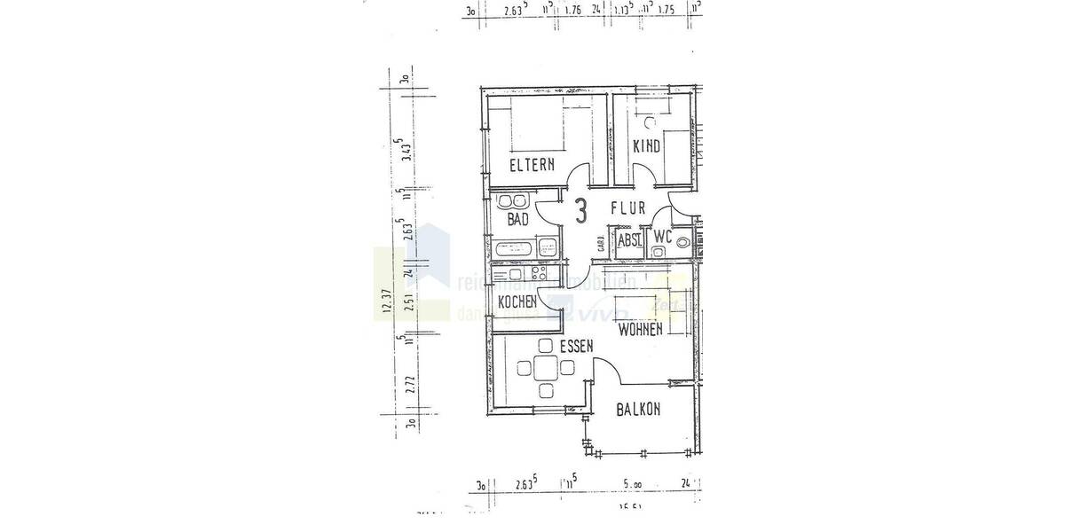 Etagenwohnung Bad Dürrheim - 3 Zimmer, 83 m&sup2;, 700&euro; | Angebot:26851054