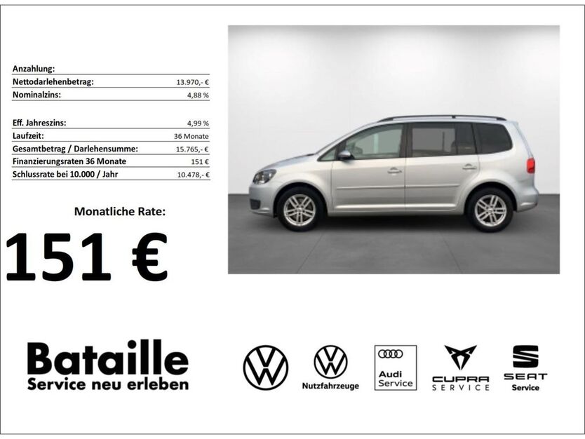VW Touran 90.608 km 13.970 € Jülich 52428