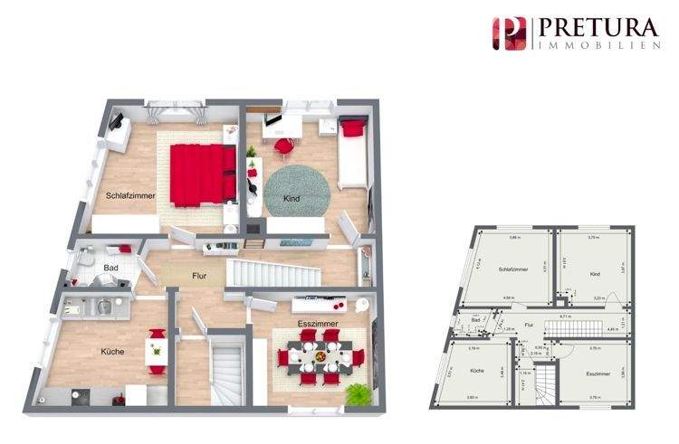 Mehrfamilienhaus, Wohnhaus Mannheim / Neckarau Neckarau - 9 Zimmer, 200 m&sup2;, 530.000&euro; | Angebot:24594249