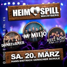 Heimspill - Konzert - mit Miljö, Domstürmer und Kelz Boys 20.03.2027 Aula Hans-Dietrich-Genscher-Schule