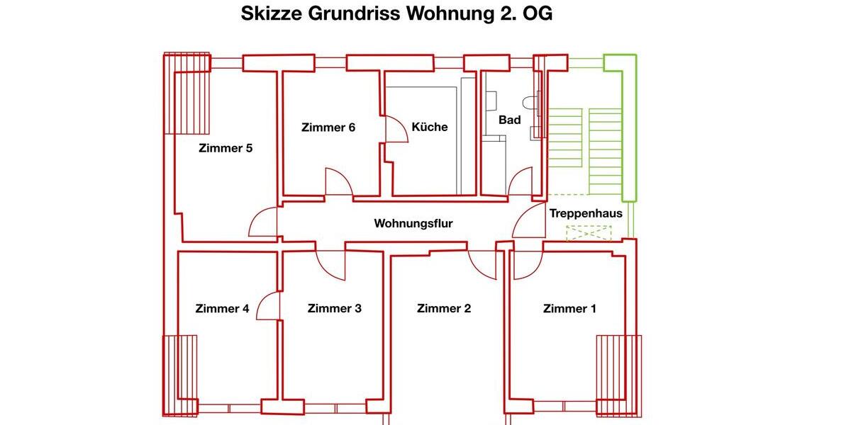 Etagenwohnung Olpe - 5 Zimmer, 120 m&sup2;, 1.320&euro; | Angebot:26320461