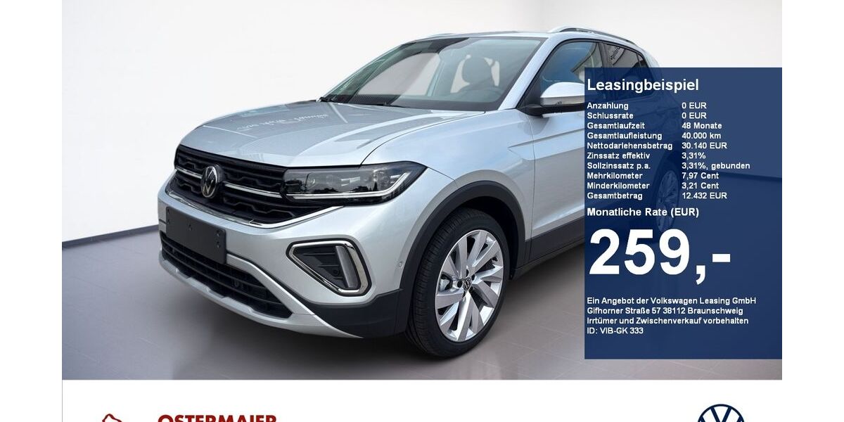 VW T-Cross 4.500 km 33.390 &euro; Vilsbiburg 84137
