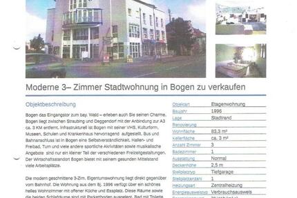Wohnung Hunderdorf - 3 Zimmer, 83 m&sup2;, 229.000&euro; | Angebot:25712887