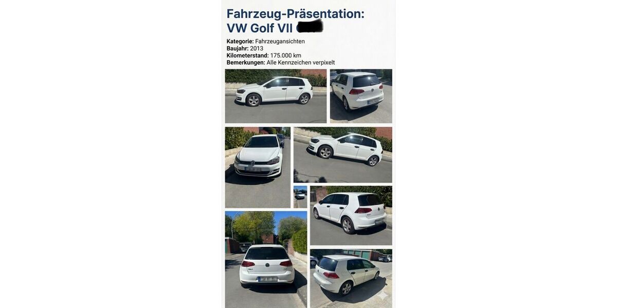 VW Golf 175.000 km 11.300 &euro; Eschwege 37269