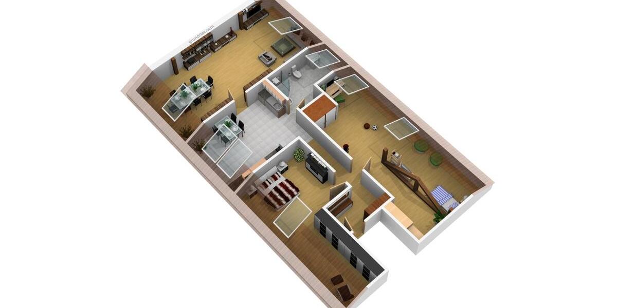 Dachgeschoßwohnung Wolmirstedt - 5 Zimmer, 143 m&sup2;, 112.000&euro; | Angebot:25157882