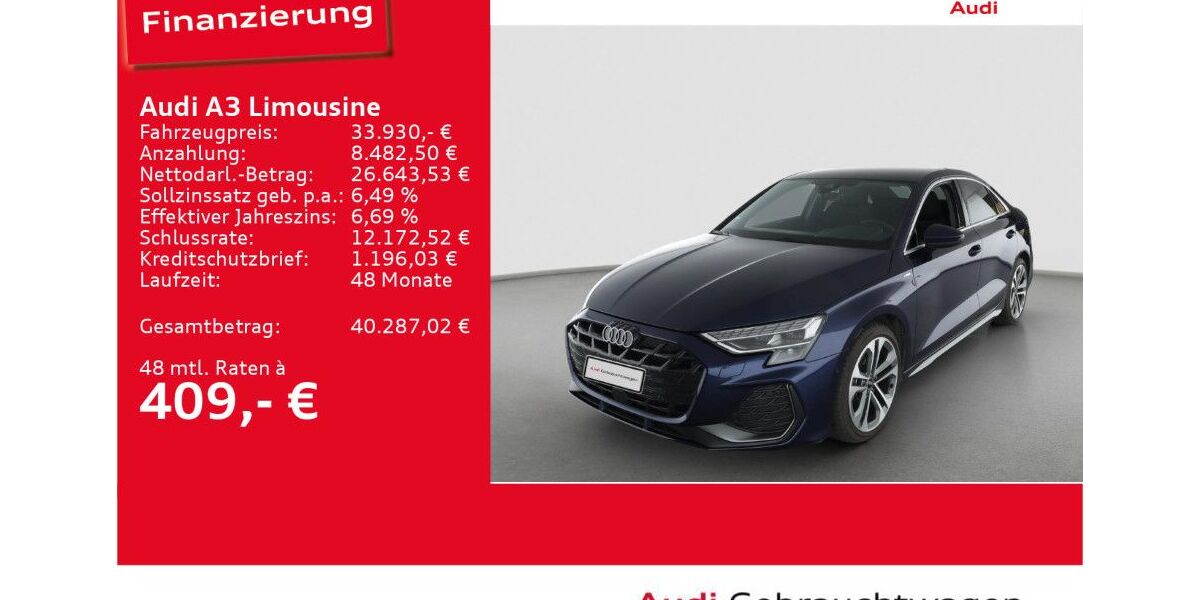 Audi A3 4.884 km 33.930 &euro; Ulm 89073