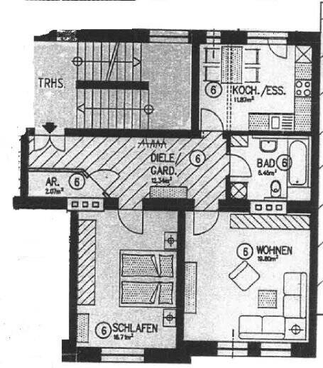 Etagenwohnung Meißen Niederfähre - 2 Zimmer, 69 m&sup2;, 520&euro; | Angebot:26359111