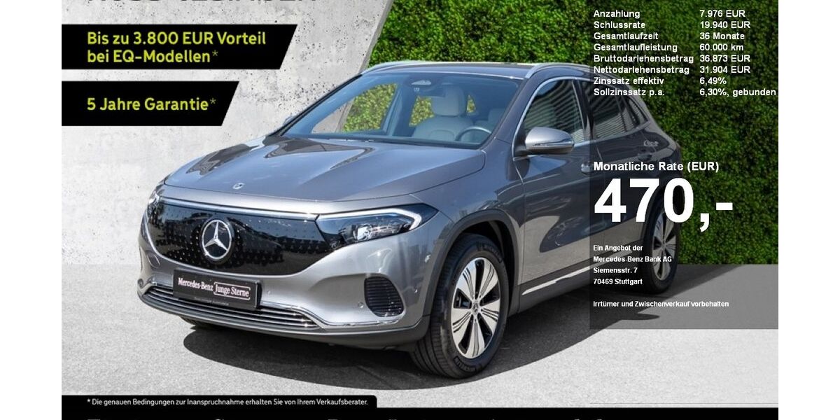 Mercedes-Benz EQA 14.300 km 39.880 &euro; Dettingen unter Teck 73265