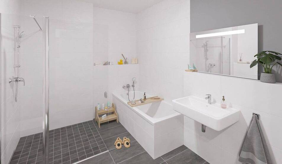 Helle Wohnung mit Balkon zum Garten 4 zimmer