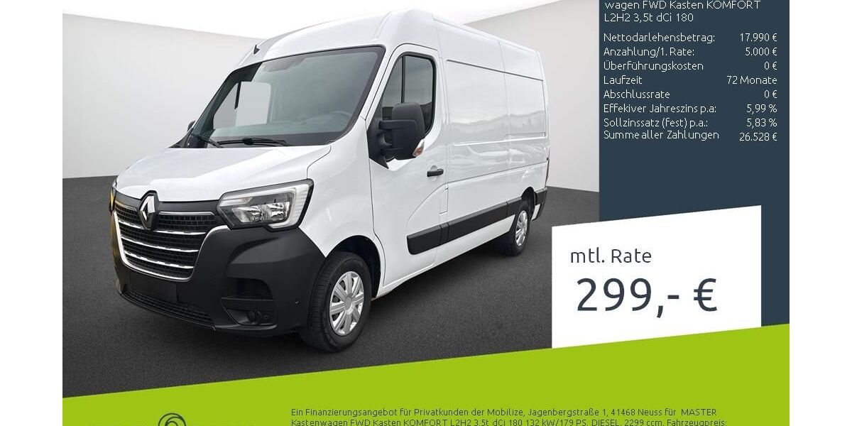 Renault Master 120.386 km 19.270 &euro; Stuhr 28816