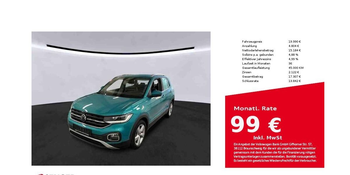 VW T-Cross 14.680 km 19.990 &euro; Bad Oldesloe 23843