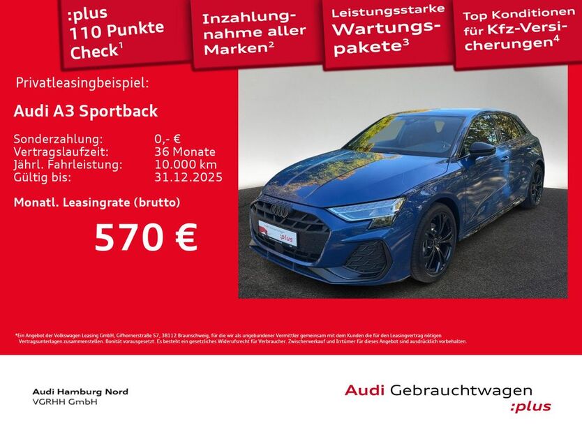 Audi A3 1.890 km 36.480 € Hamburg 22419