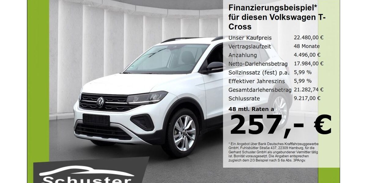 VW T-Cross 14.734 km 22.480 &euro; Ruhstorf 94099