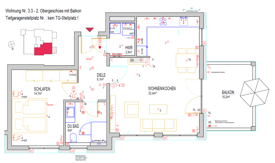 Erstbezug - 2 Zimmer Wohnung mit Stellplatz - (A+) 2 zimmer