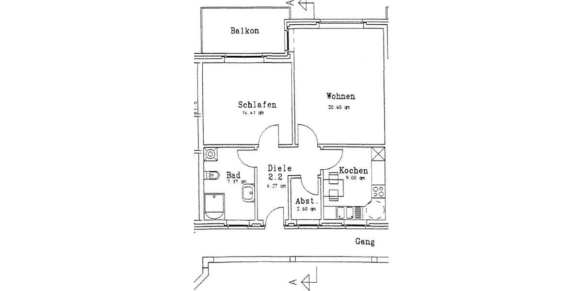 Etagenwohnung Dinklage - 2 Zimmer, 62 m&sup2;, 400&euro; | Angebot:26365631