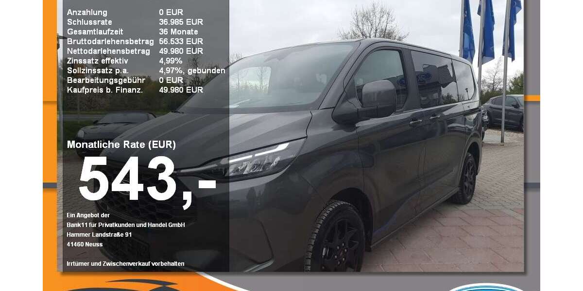 Ford Tourneo Custom 29.875 km 49.980 &euro; Neustadt a. d. Donau 93333