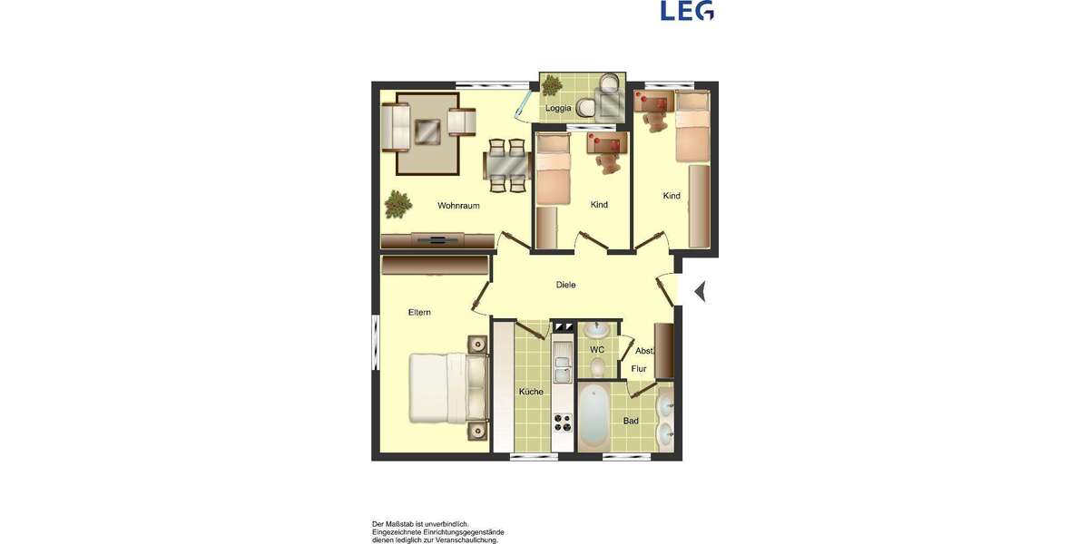 Etagenwohnung Erkelenz Borschemich - 4 Zimmer, 76 m&sup2;, 709&euro; | Angebot:27147535